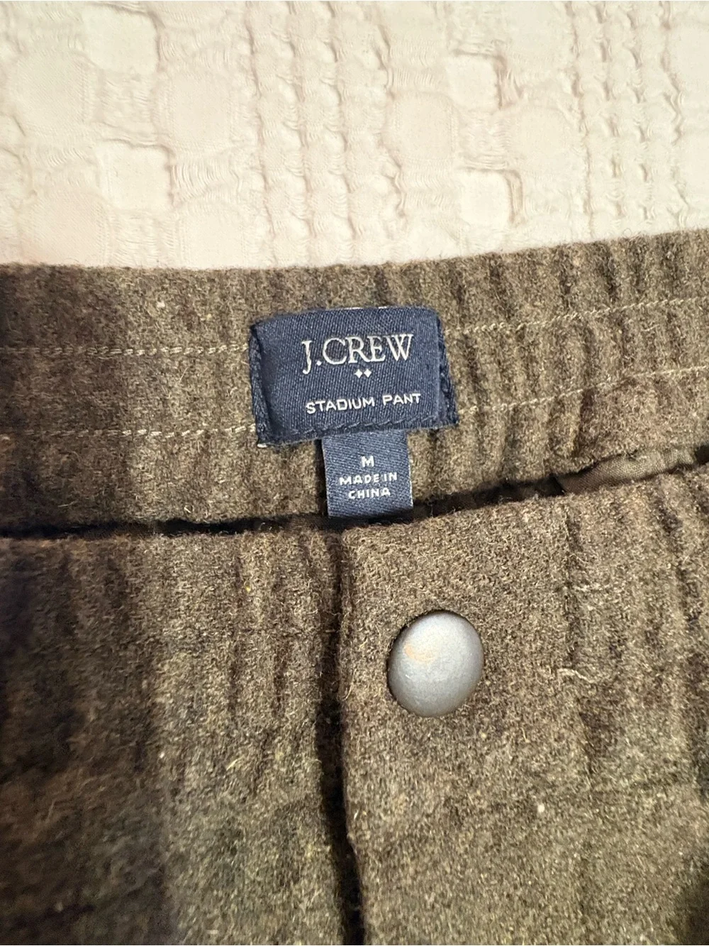 J. Crew Stadium Pant Men's Black Jogger Pants - medium